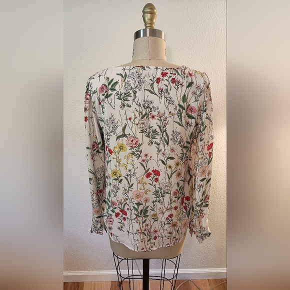 LOFT Ann Taylor Colorful Floral Blouse - Picture 2 of 4